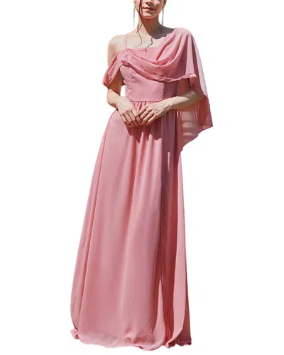 Juliet Roses Maxi Dress In Pink
