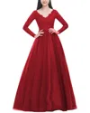 Juliet Roses Maxi Dress In Red