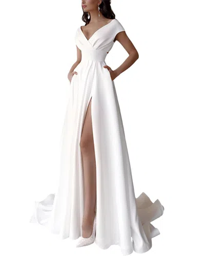 Juliet Roses Maxi Dress In White
