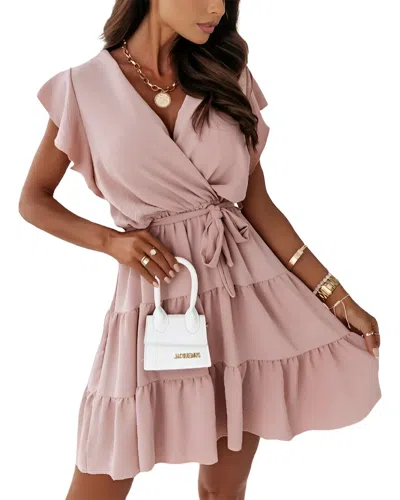 Juliet Roses Mini Dress In Pink