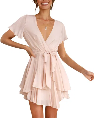 Juliet Roses Mini Dress In Pink