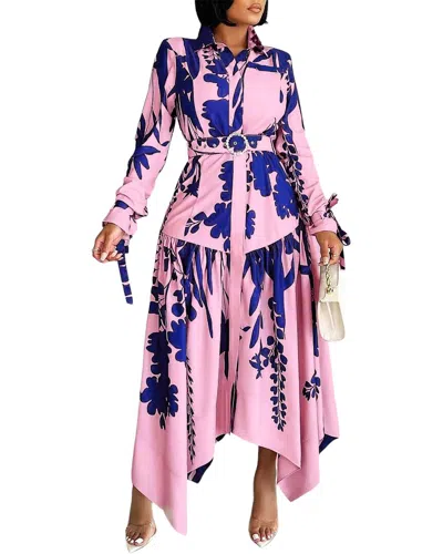 Juliet Roses Plus Maxi Dress In Multi
