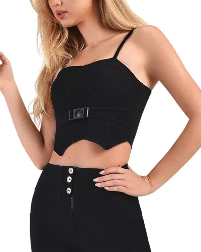 Juliet Roses Top In Black