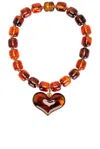 Julietta Amore Necklace In Brown