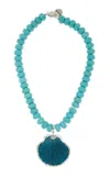 Julietta Azul Shell Necklace In Blue