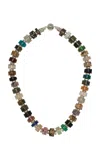 Julietta Cassandre Sterling Silver Stone Beaded Necklace In Multi