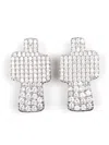Julietta Crossroads Clip-on Earrings In Silver
