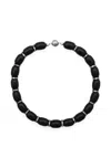 Julietta Donna Crystal-embellished Beaded Necklace In Black