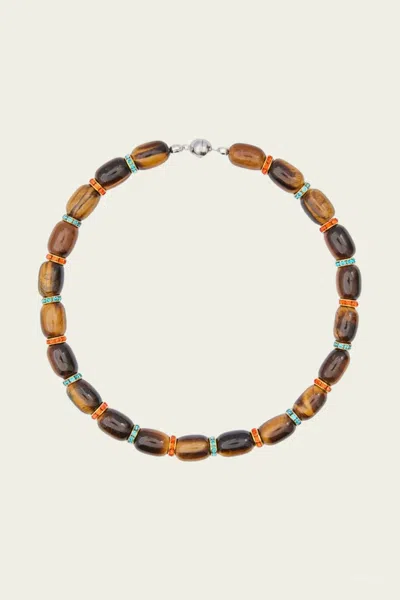 Julietta Donna Necklace In Brown