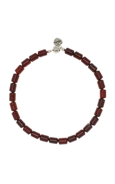 Julietta Exclusive Reef Red Jasper Beaded Necklace In Brown