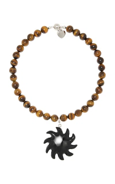 Julietta Exclusive Sun Necklace In Brown