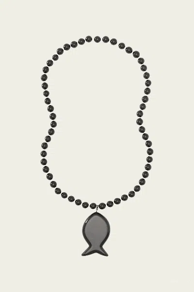 Julietta Fisk Necklace In Black