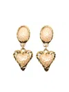 Julietta Heart-shaped Earrings In Gold