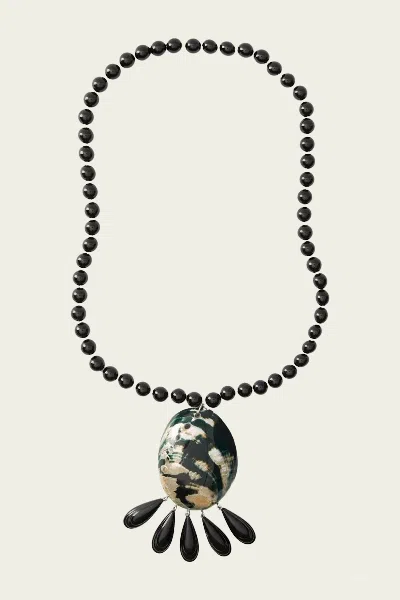 Julietta Helix Necklace In Black