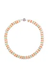 Julietta Heron Glass Collar Necklace In Multi