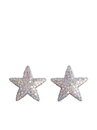 Julietta Honey Ryder Clip-on Earrings In Silver