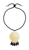 Julietta Iris Necklace In Neutral