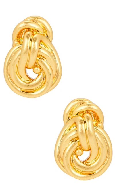 Julietta Knot Earrings In Gold