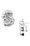 Julietta Loulou Stud Earrings In Silver