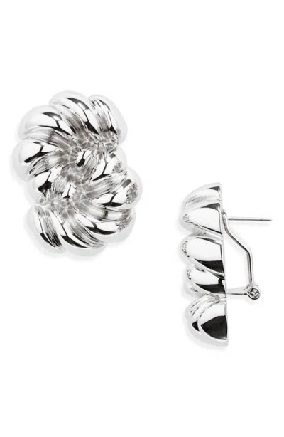 Julietta Loulou Stud Earrings In Silver