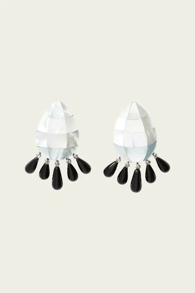 Julietta Lucia Earrings In Black Pearl