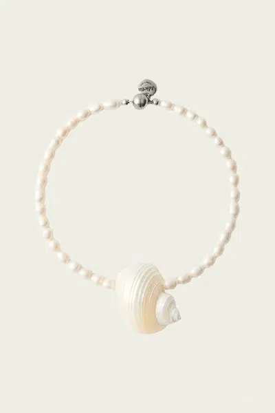 Julietta Mykonos Necklace In Pearl In White