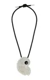 Julietta Nova Sterlin Silver-plated Pearl Necklace In Black