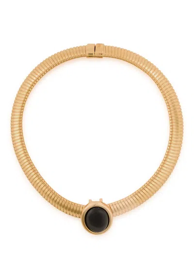 Julietta Opyum 18kt Gold-plated Tubogas Necklace