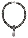Julietta Pearl-drop Necklace In Brown