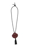 Julietta Pillar Shell Necklace In Black