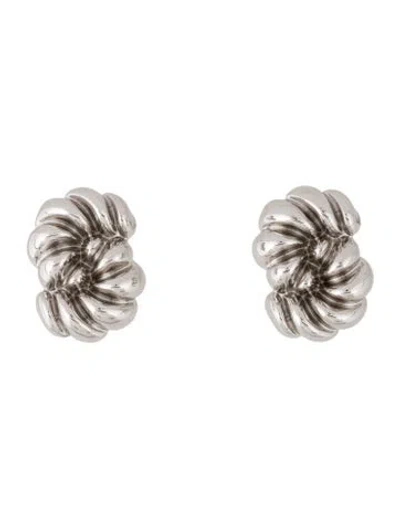 Pre-owned Julietta Twisted Swirl Earclip Earrings In Multicolor