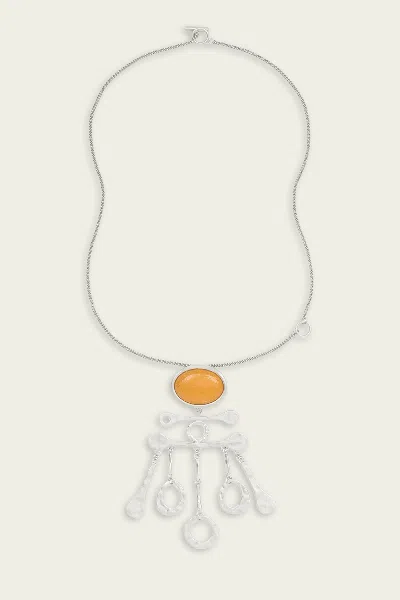 Julietta Valette Necklace In Silver Yellow