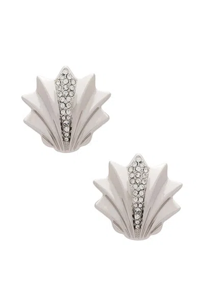 Julietta Women's Metal Shell Earrings In Silver In Gold