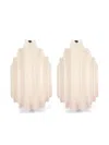 Julietta X Cassetto Jc5 Resin Clip-on Earrings In White