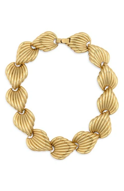 Julietta X Cassetto Jc2 18k Gold Plate Collar Necklace