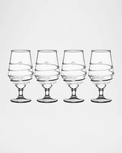 Juliska Amalia Acrylic Goblet, Set Of 4 In Clear