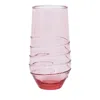 Juliska Amalia Set Of 4 Acrylic Tumblers In Blush
