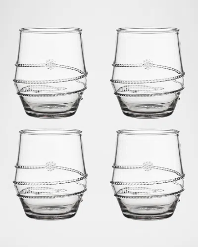 Juliska Amalia Acrylic Small Tumbler, Set Of 4 In Clear