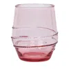 Juliska Amalia Set Of 4 Acrylic Tumblers In Blush