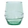 Juliska Amalia Set Of 4 Acrylic Tumblers In Green