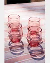 Juliska Amalia Set Of 4 Acrylic Tumblers In Coral
