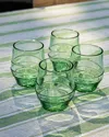 Juliska Amalia Set Of 4 Acrylic Tumblers In Seagrass