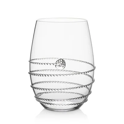 Juliska Amalia Balloon Stemless White Wine Glass In Clear