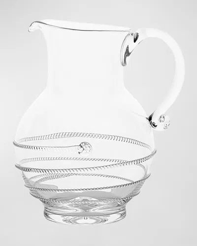 Juliska Amalia Glass Round Pitcher In Transparent