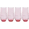 Juliska Amalia Set Of 4 Acrylic Tumblers In Coral