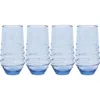 Juliska Amalia Set Of 4 Acrylic Tumblers In Ocean