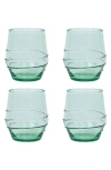 Juliska Amalia Set Of 4 Acrylic Tumblers In Seagrass