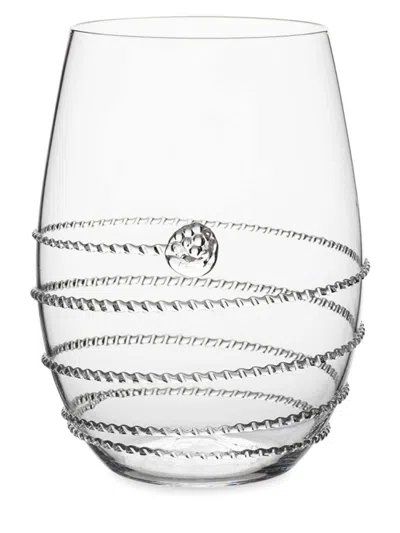 Juliska Amalia Stemless White Wine Glass In Transparent