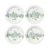 Juliska Assorted North Pole 4-piece Cocktail Plate Set In Multi