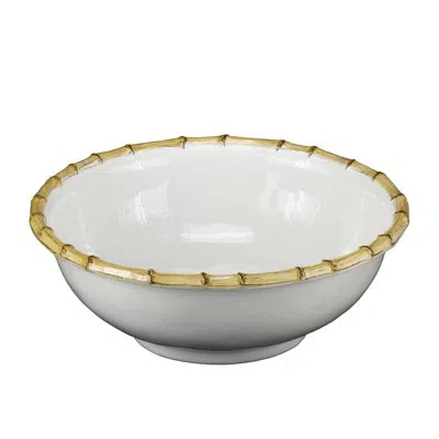 Juliska Bamboo 11" Serving Bowl - Natural/white
